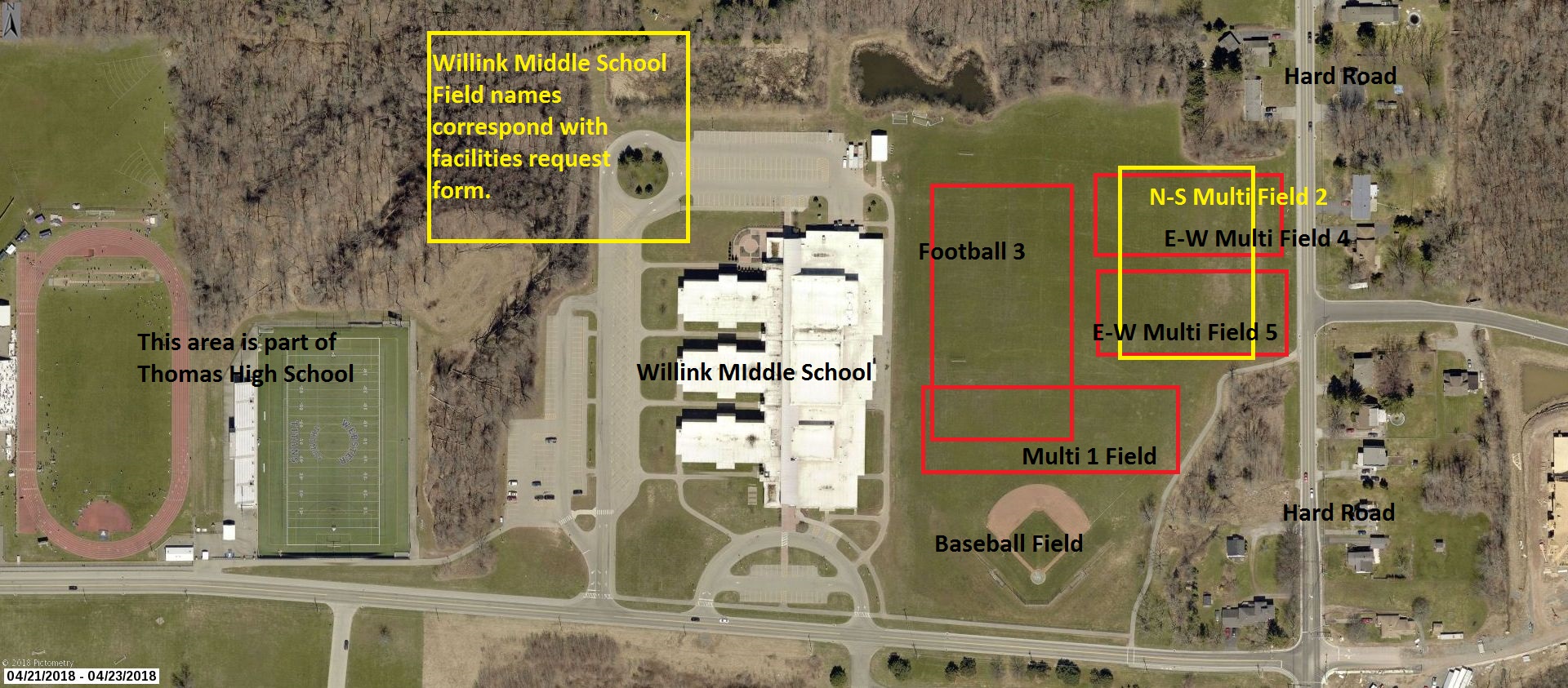 Pictometry Maps of WCSD Schools and Fields ster Central School